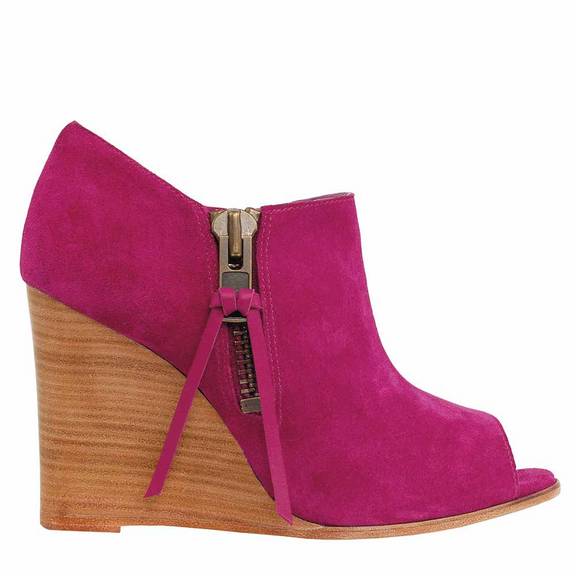 Color blocking: Ankle boot de camurça GUILHERMINA 11 3073-1319 [guilhermina.ind. br]