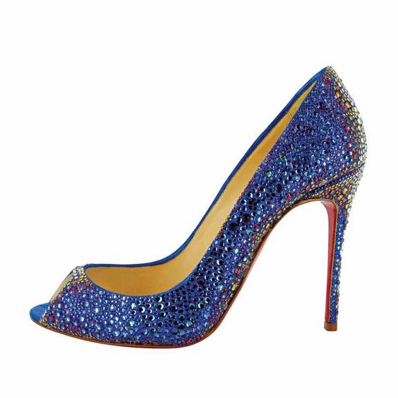 Let's rock: Peep toe revestido de strass CHRISTIAN LOUBOUTIN 11 3032- 0233 [christianlouboutin.com]