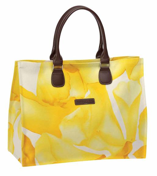 VAN GOGH: Bolsa de lona estampada com alças de couro LONGCHAMP 11 3552-1555 [longchamp.com]