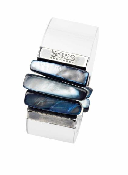 MONET: Bracelete de poliéster com madrepérola HUGO BOSS 11 3813-6390 [ hugoboss.com]