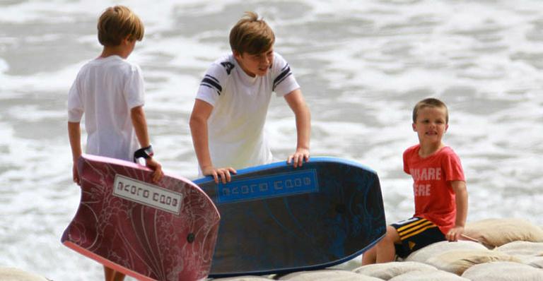 Brooklyn, Romeo e Cruz Beckham