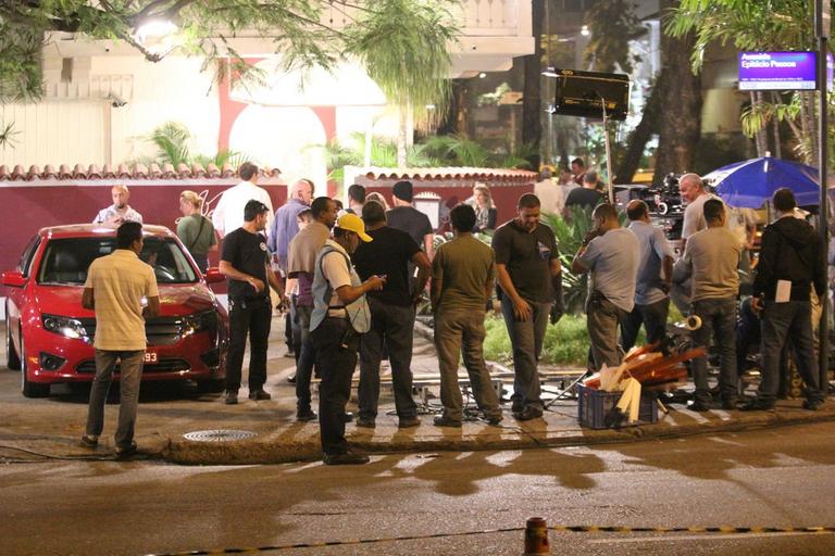 Elenco de 'Fina Estampa' grava cenas da novela na Lagoa Rodrigo de Freitas, no Rio