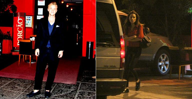 Tom Felton e namorada Jade Olivia