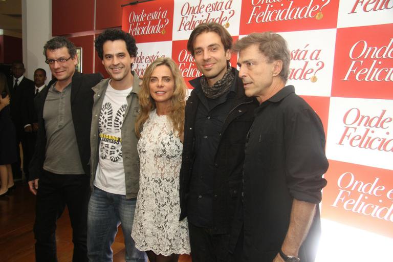 Marcelo Airoldi, Bruno Garcia, Bruna Lombardi, Kim e Carlos Alberto Riccelli