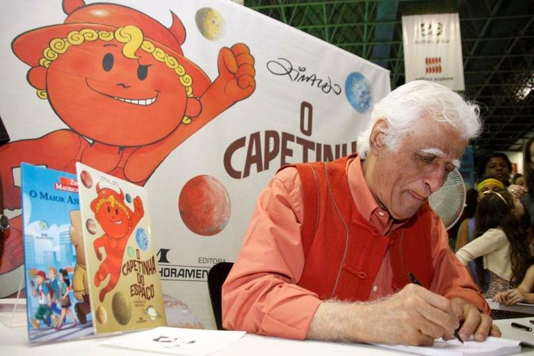 Ziraldo autografa ‘O Capetinha do Espaço’