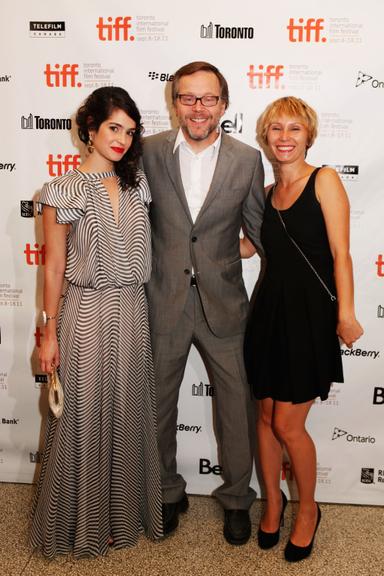 Maria Flor, Fernando Meirelles e Dinara Drukarova 