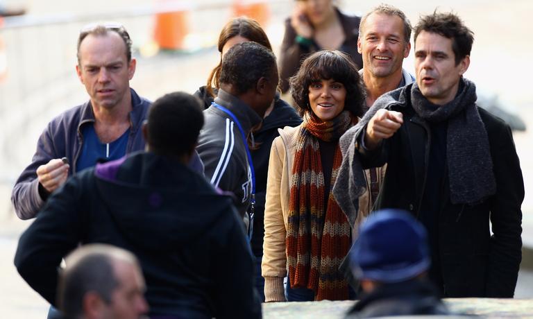 Halle Berry grava 'Cloud Atlas' em Glasgow, na Escócia