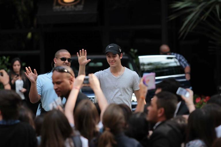 Nick Jonas em hotel de São Paulo