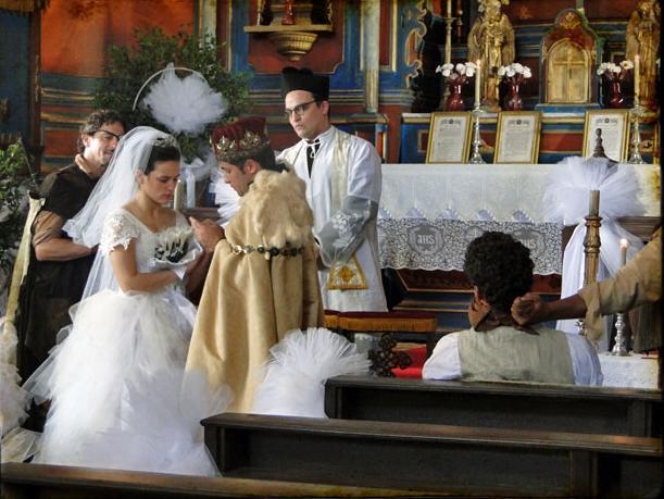 Açucena/Aurora (Bianca Bin) e Timóteo (Bruno Gagliasso)