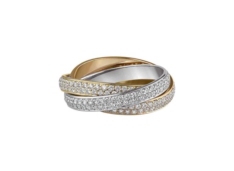 Anel Trinity - Três ouros e diamantes Cartier 11 3081-0051 (cartier.com)