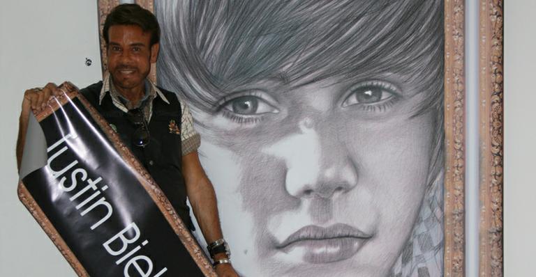 Roberto Camasmie faz quadro para Justin Bieber