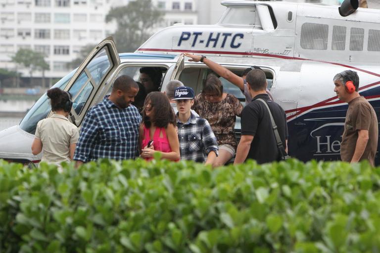 Justin Bieber e Selena Gomez no Brasil