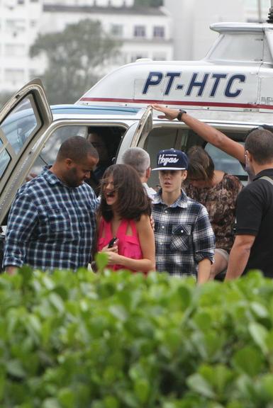 Justin Bieber e Selena Gomez no Brasil