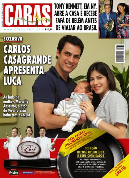 Carlos Casagrande, Marcelly e o pequeno Luca