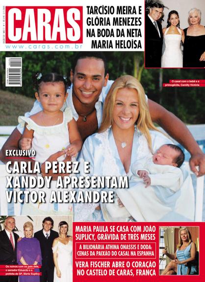 Carla Perez e Xanddy com os filhos Camille e Victor