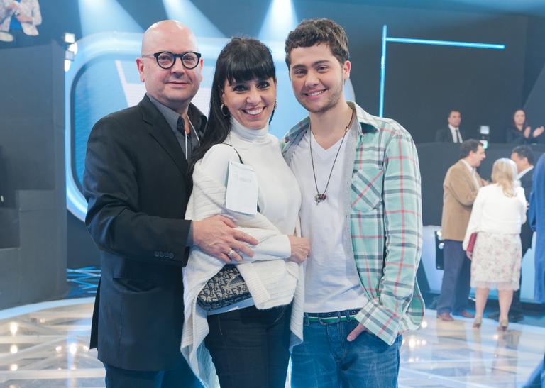 Francisco Ventura, Deborah Ventura e Felipe Ventura no Teleton 2011