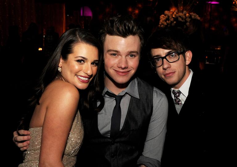 Lea Michele, Chris Colfer e Kevin McHale 