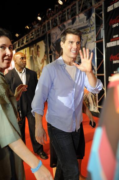 Tom Cruise dança na festa de 'Missão Impossível 4'