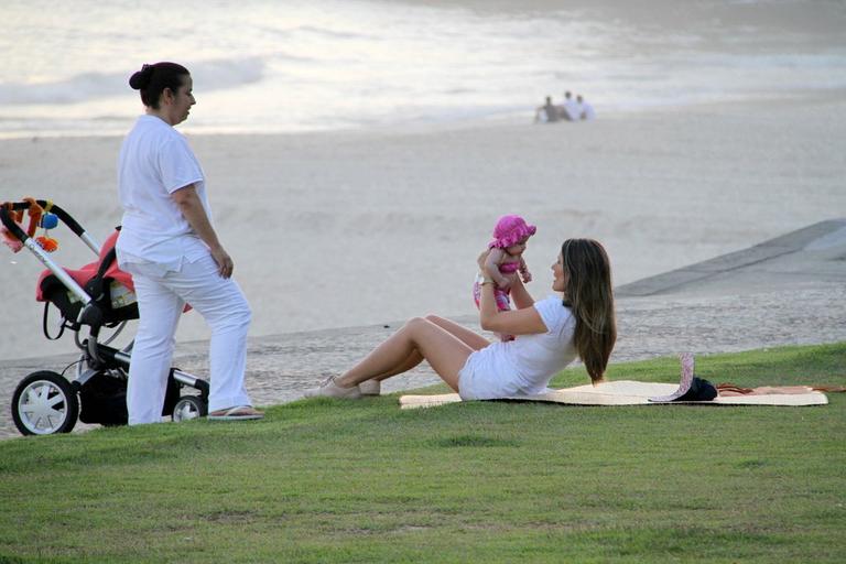 Fernanda Pontes com a filha, Maria Luiza