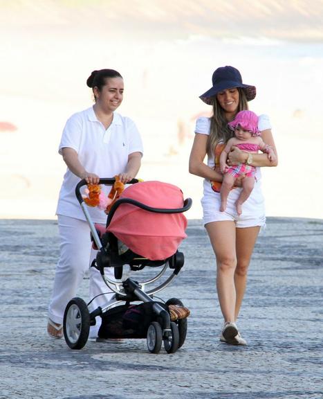 Fernanda Pontes com a filha, Maria Luiza