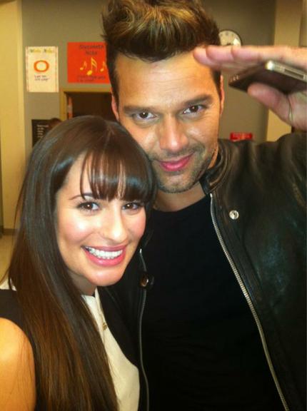 Lea Michelle e Ricky Martin