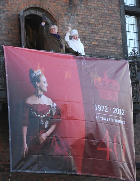 Rainha Margarida II, da Dinamarca, completa 40 anos de reinado