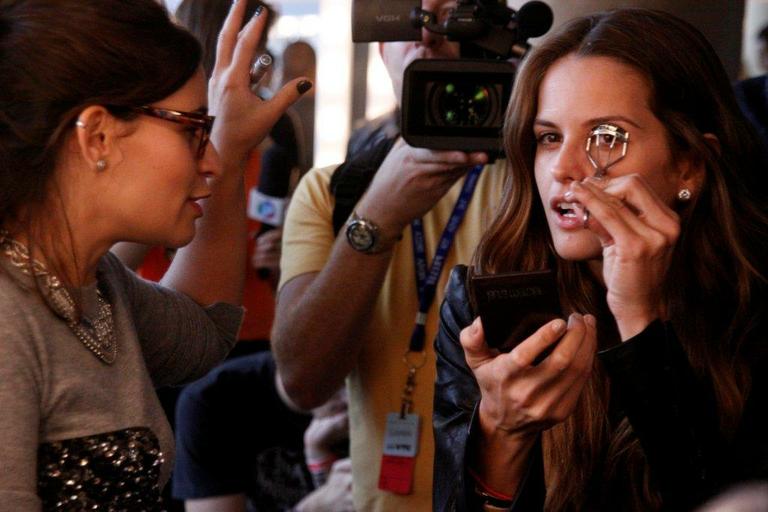 Make de Izabel Goulart no SPFW