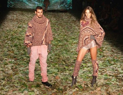 Cauã Reymond e Alessandra Ambrosio SPFW