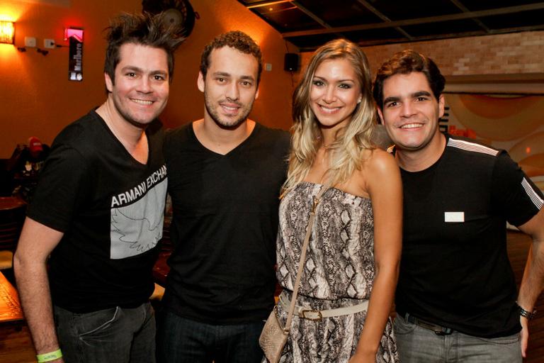 Anselmo, Rodrigo Andrade, Mellina Torres e Rafael