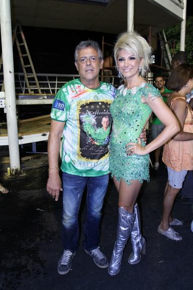 Marcos Paulo e Antonia Fontenelle na Sapucaí