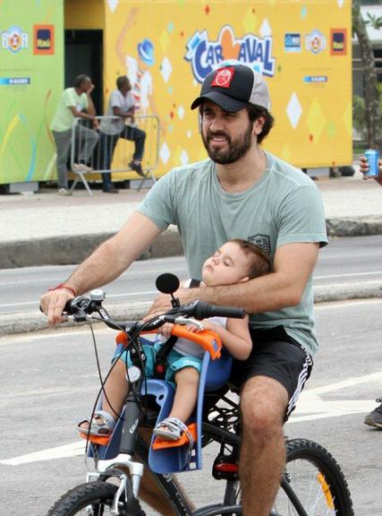 Eriberto Leão com o filho João