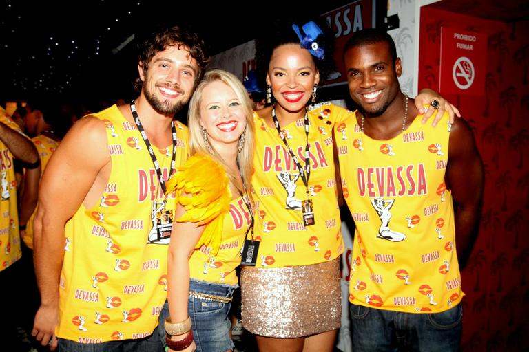 Rafael Cardoso Mariana Bridi, Joyce Pimentel e Rafael Zulu