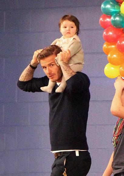 David Beckham com Harper Seven