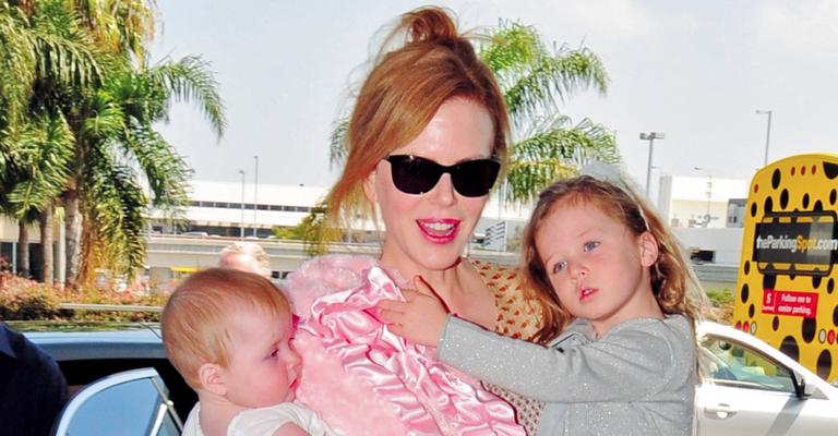 Faith Margaret e Sunday Rose, filhas de Nicole Kidman 