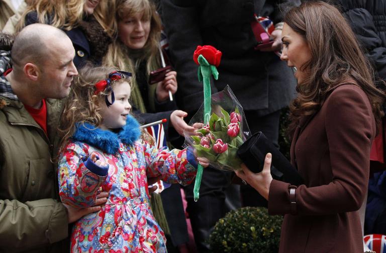 Kate Middleton e seus fãs mirins