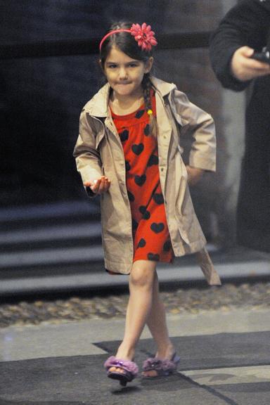 Suri Cruise e suas caretas para os paparazzi