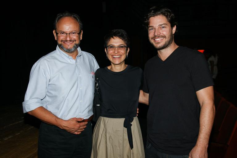 Ernesto Paglia e Sandra Annenberg com Erik Marmo