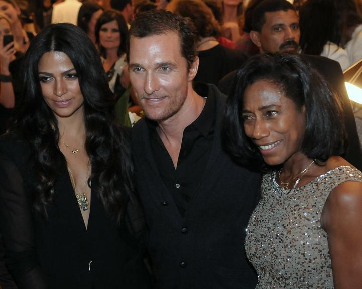 Camila Alves, Matthew McConaughey e Glória Maria