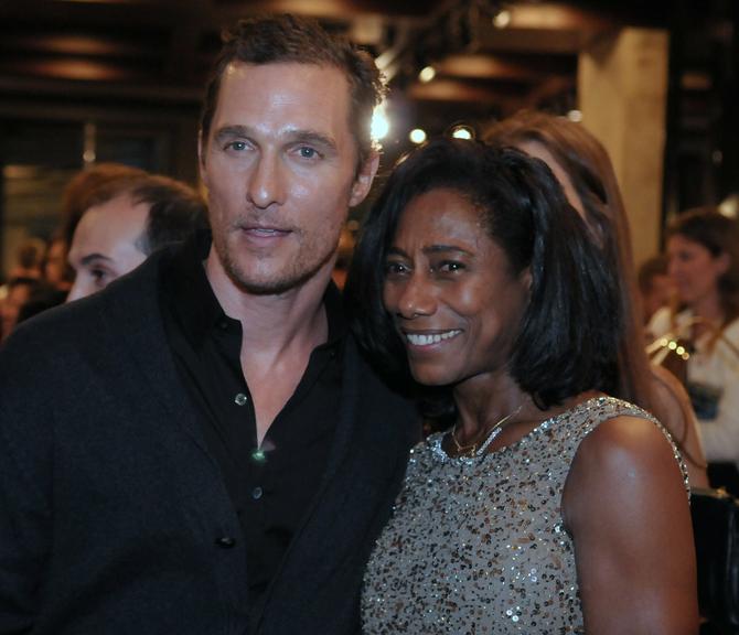 Matthew McConaughey e Glória Maria