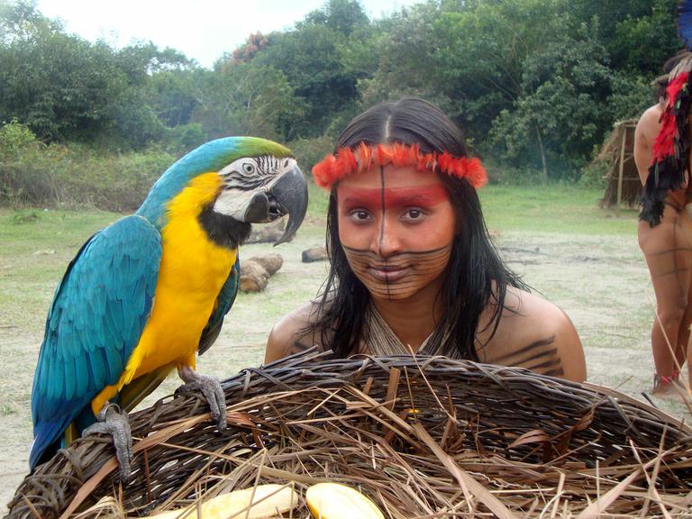 Thaíssa Carvalho viveu a índia Anauã na série 'Histórias do Brasil'