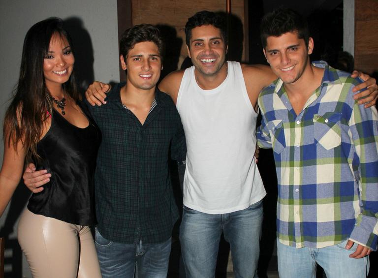 Carol Nakamura, Daniel Rocha, Fabio Keldani e Bruno Gissoni