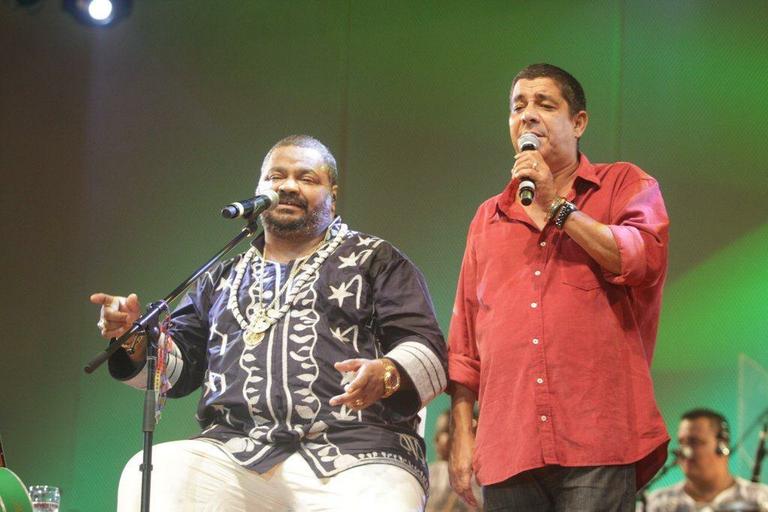 Arlindo Cruz e Zeca Pagodinho no palco