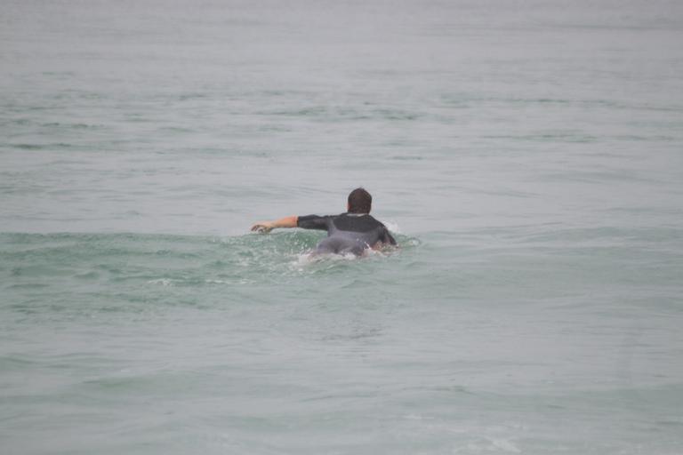 Mario Frias surfa na Barra da Tijuca, Rio de Janeiro