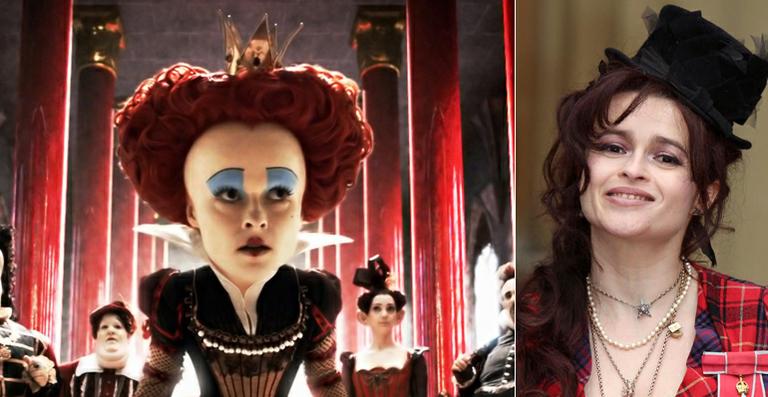 Helena Bonham Carter viveu a Rainha de Copas no filme 'Alice No País das Maravilhas'