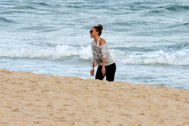 Jennifer Lopez na praia de Ipanema, Rio de Janeiro