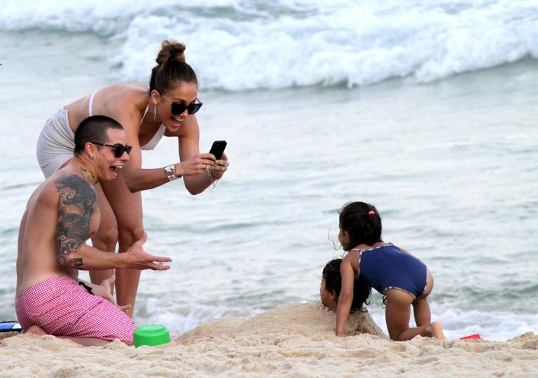 Jennifer Lopez e família no Rio de Janeiro