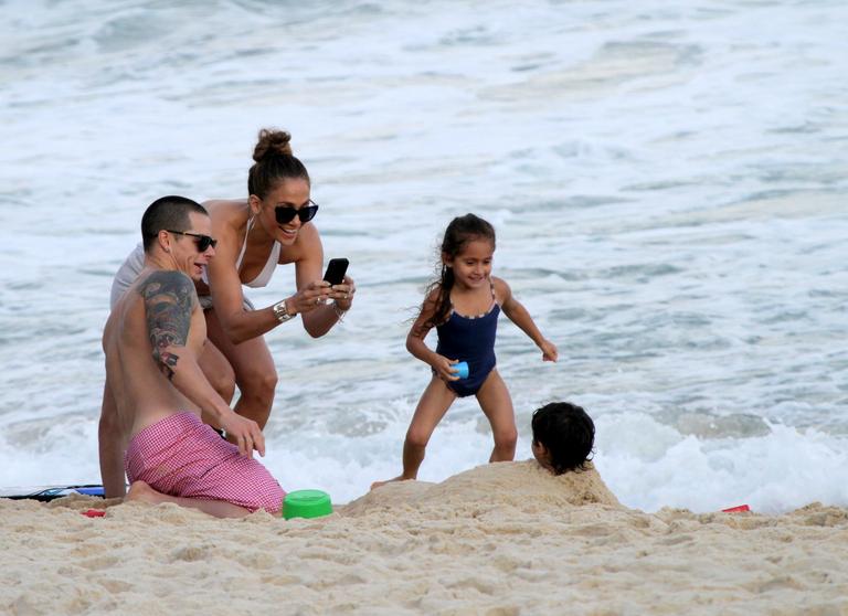 Jennifer Lopez e família no Rio de Janeiro