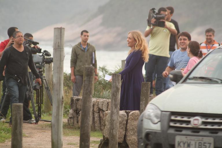 Angélica em gravação no programa 'Estrelas' no Rio de Janeiro