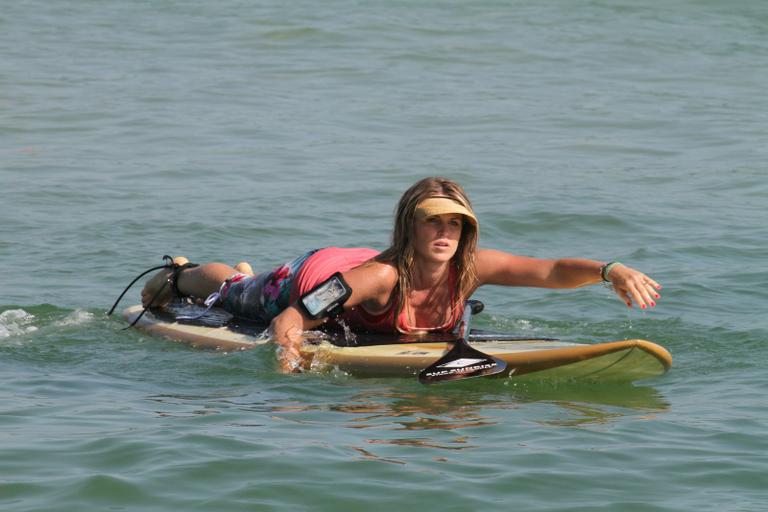 Susana Werner na praia da Barra da Tijuca