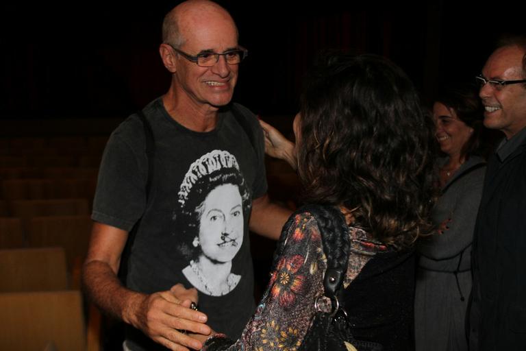 Marcos Caruso com Fátima Bernardes